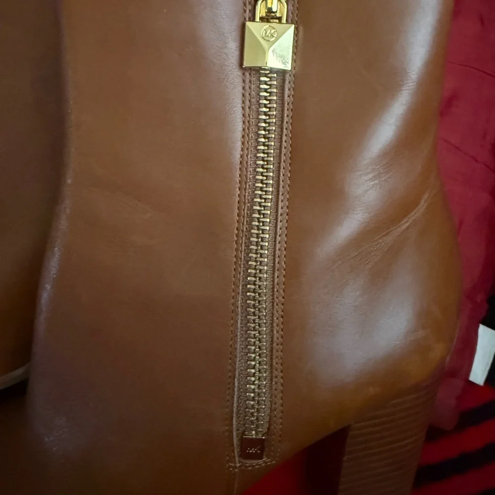 Michael Kors Tan Heeled Boots - Picture 4 of 9